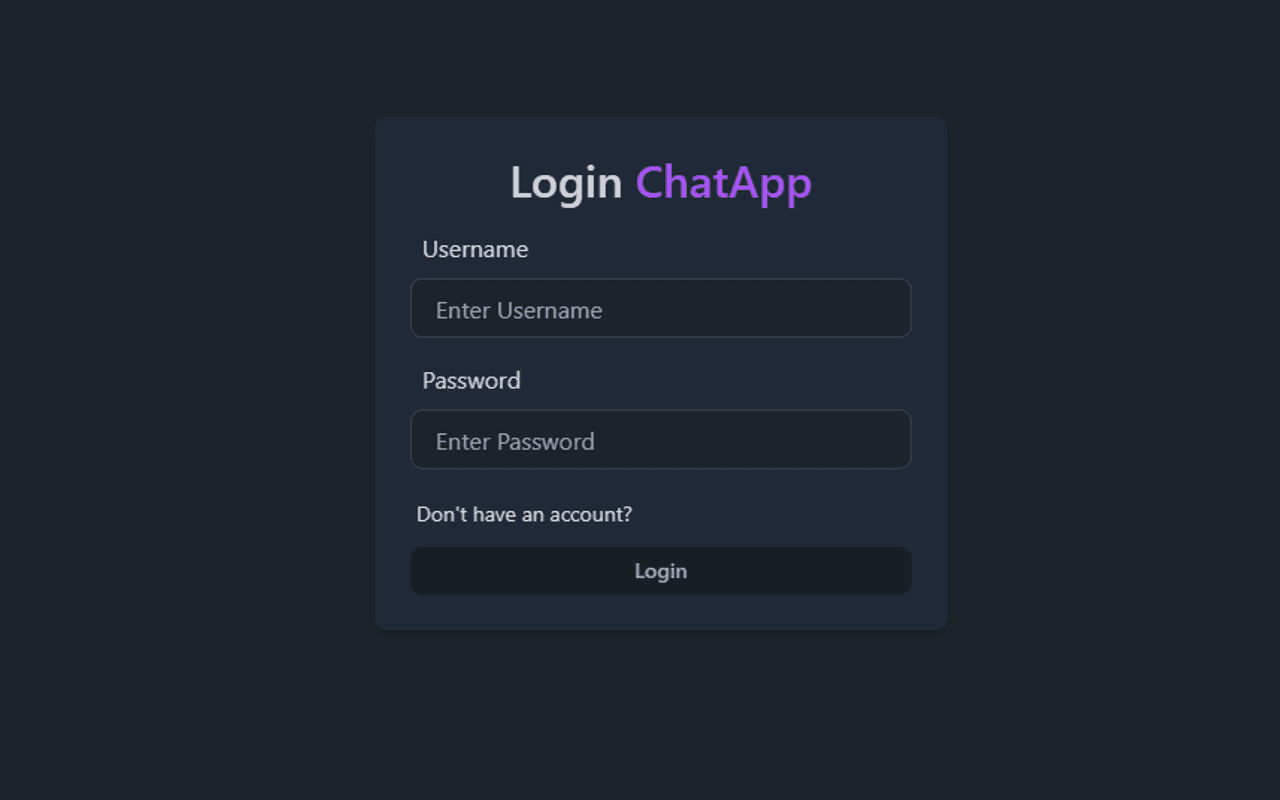 Chat App project preview