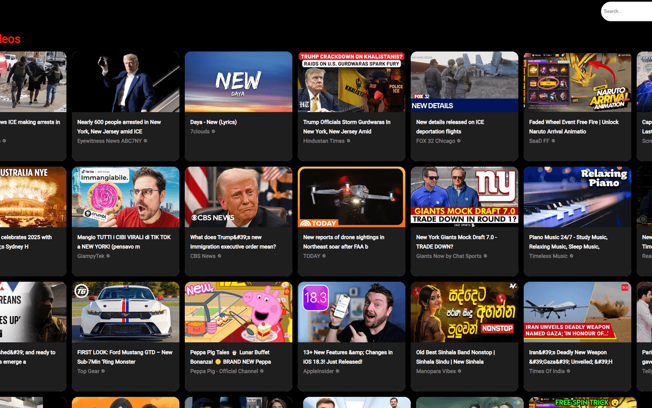 YouTube Clone project preview